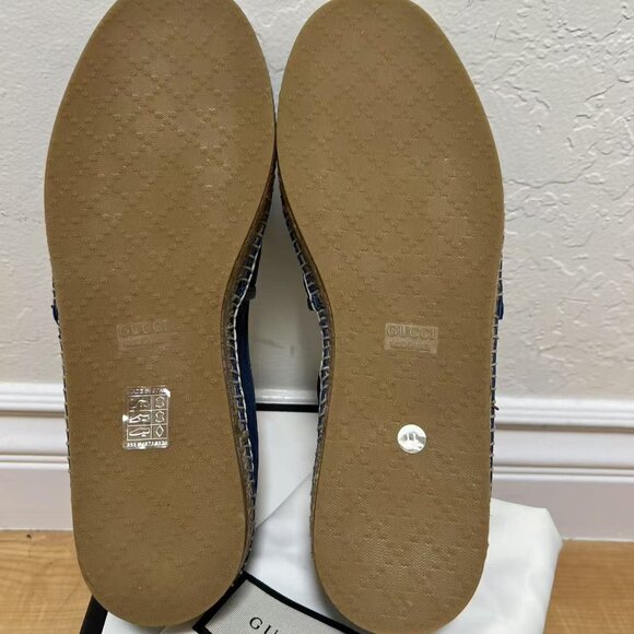 GUCCI Microguccissima Pattern Leather Espadrilles - Picture 6 of 8
